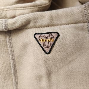TNA beige zip hoodie size L